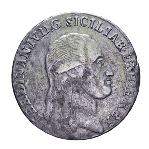 obverse: NAPOLI FERDINANDO IV (1759-1816) MEZZA PIASTRA 60 GRANA 1798 6° TIPO AG. 13,59 GR. BB/BB-SPL