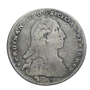 obverse: NAPOLI FERDINANDO IV (1759-1816) MEZZO DUCATO 50 GRANA 1784 RR AG. 11,03 GR. MB-BB/BB 