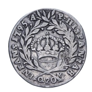 reverse: NAPOLI FERDINANDO IV (1759-1816) TARI  1795 2° TIPO NC AG. 4,28 GR. MB+/qBB
