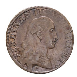 obverse: NAPOLI FERDINANDO IV (1759-1816) GRANO 12 CAVALLI 1789 CU 6,63 GR. SPL