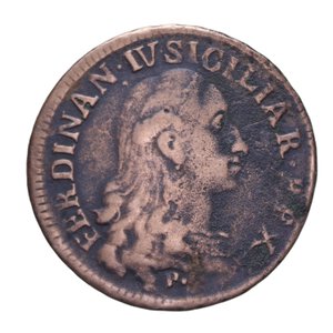 obverse: NAPOLI FERDINANDO IV (1759-1816) GRANO 12 CAVALLI 1791 CU 5,56 GR. qBB/BB