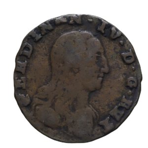 obverse: NAPOLI FERDINANDO IV (1759-1816) TORNESE 6 CAVALLI 1804 4° TIPO R CU 3,21 GR. qBB/BB