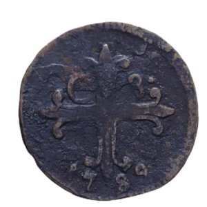reverse: NAPOLI FERDINANDO IV (1759-1816) 1/2 TORNESE 1789 DA 3 CAVALLI 4° TIPO CU 1,30 GR. qBB