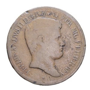 obverse: REGNO DELLE DUE SICILIE FERDINANDO II (1830-1859) 10 TORNESI 1831 R CU 30,47 GR. MB-BB