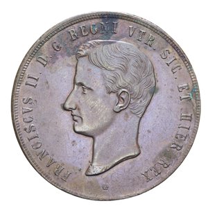 obverse: REGNO DELLE DUE SICILIE FRANCESCO II (1830-1859) 10 TORNESI 1859 NAPOLI CU 30,84 GR. SPL
