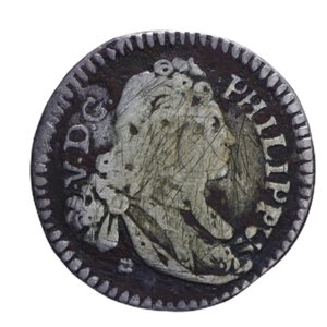 obverse: REGNO DI SICILIA PALERMO FILIPPO V (1701-1713) TARI  1708 AG. 2,43 GR. MB-BB