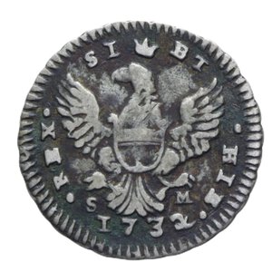 reverse: REGNO DI SICILIA PALERMO CARLO III GIA  VI (1720-1734) TARI  1732 AG. 2,23 GR. BB