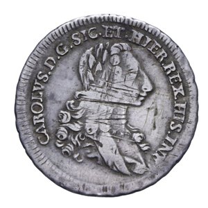 obverse: REGNO DI SICILIA CARLO DI BORBONE (1734-1759) 6 TARI  1735 AG. 13,39 GR. BB