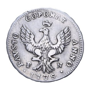 reverse: REGNO DI SICILIA CARLO DI BORBONE (1734-1759) 2 TARI  1735 R AG. 4,29 GR. BB