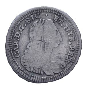 obverse: REGNO DI SICILIA CARLO DI BORBONE (1734-1759) 2 TARI  1736 R AG. 3,98 GR. MB-BB