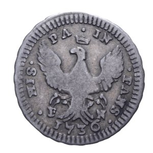 reverse: REGNO DI SICILIA CARLO DI BORBONE (1734-1759) 2 TARI  1736 R AG. 3,98 GR. MB-BB