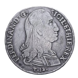 reverse: REGNO DI SICILIA FERDINANDO III (1759-1816) 12 TARI  1797 NC AG. 26,85 GR. qBB/BB