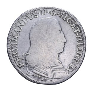 reverse: REGNO DI SICILIA FERDINANDO III (1759-1816) 6 TARI  1799 2° TIPO NC AG. 13,17 GR. MB-BB/qBB