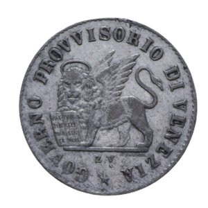 obverse: GOVERNO PROVVISORIO DI VENEZIA (1848-1849) 15 CENTESIMI 1848 MI 1,63 GR. BB-SPL