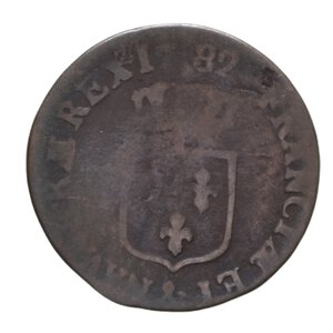 reverse: FRANCIA LUIGI XVI LIARD 1782 CU 5,23 GR. MB+