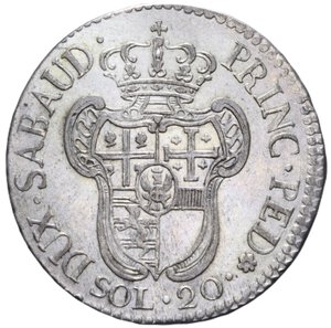 reverse: VITTORIO AMEDEO III (1773-1796) 20 SOLDI 1794 MI 5,33 GR. SPL