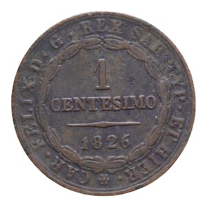 reverse: VITTORIO EMANUELE II RE ELETTO (1859-1861) 1 CENT. 1826 BOLOGNA R CU 2,06 GR. BB