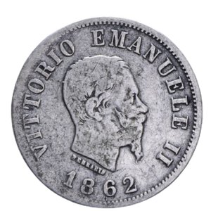 obverse: VITTORIO EMANUELE II (1861-1878) 50 CENT. 1862 NAPOLI R AG. 2,37 GR. MB-BB