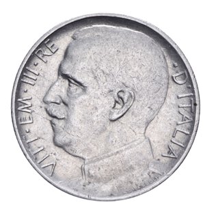 obverse: VITTORIO EMANUELE III (1900-1943) 50 CENT. 1924 LEONI RIGATO R NI 6,05 GR. BB