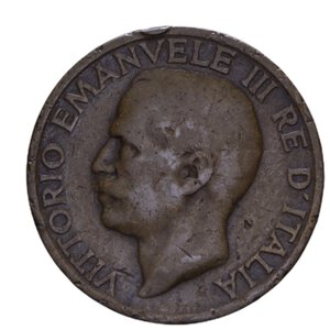 obverse: VITTORIO EMANUELE III (1900-1943) 10 CENT. 1919 APE R CU 5,25 GR. MB-BB/qBB
