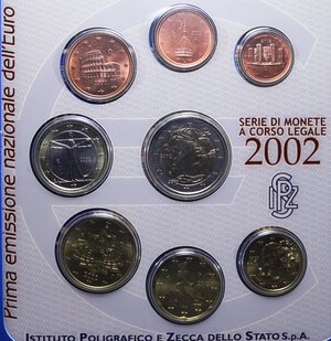 obverse: SERIE IN EURO 2002 IN FOLDER FDC