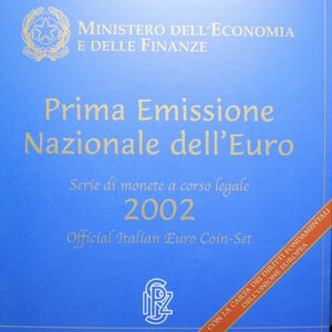 reverse: SERIE IN EURO 2002 IN FOLDER FDC