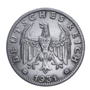 obverse: GERMANIA 3 MARCHI 1931 D R AG. 14,97 GR. qSPL