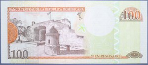 obverse: REPUBBLICA DOMINICANA 100 PESOS ORO 2003 FDS
