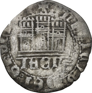 reverse: Spain.  Henry IV of Castile (1425-1474).. AR Half Cuartillo, Jaen mint, 1454-1474
