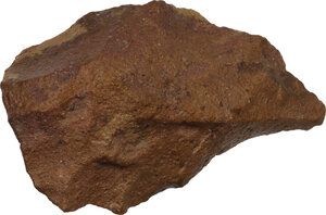 obverse: Neolithic stone chisel.  100x60 mm  Libya, c. 500.000-300.000 BC