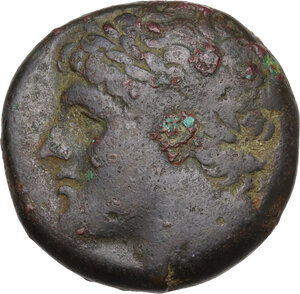 obverse: Syracuse.  Hieron II (274-215 BC).. AE 25 mm, 240-215 BC