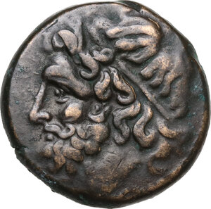 obverse: Syracuse.  Hieron II (274-215 BC).. AE 19 mm, c. 240-215 BC