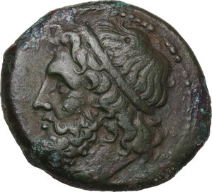 obverse: Syracuse.  Hieron II (275-215 BC).. AE 19 mm, c. 240-215 BC