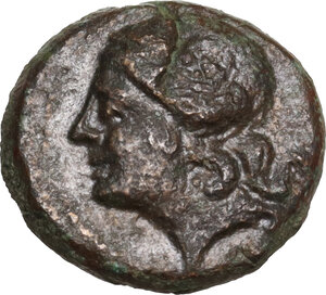 obverse: Syracuse.  Roman Rule, after 212 BC.. AE 14 mm