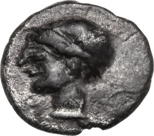 obverse: Ionia, uncertain mint. AR Diobol or Obol, 5th century BC