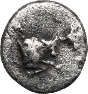 obverse: Caria, uncertain mint. AR Hemiobol, 5th century BC