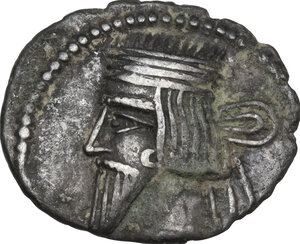 obverse: Kings of Parthia.  Vologases III (105-147 AD).. AR Drachm