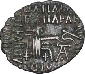 reverse: Kings of Parthia.  Vologases III (105-147 AD).. AR Drachm