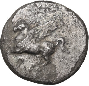 obverse: Corinthia, Corinth. AR Stater, c. 345-307 BC