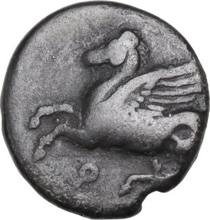 obverse: Corinthia, Corinth. AR Drachm, c. 350-300 BC