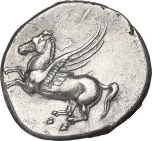 obverse: Bruttium, Locri Epizephyrii. AR Stater, c. 350-300 BC