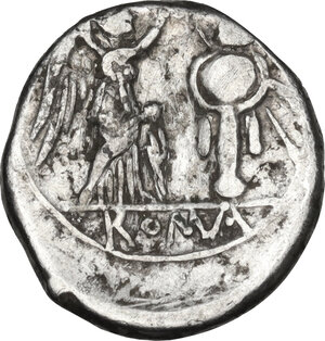 reverse: Anonymous. AR Victoriatus, after 211 BC