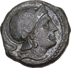 obverse: Anonymous. AE Uncia, 211 BC