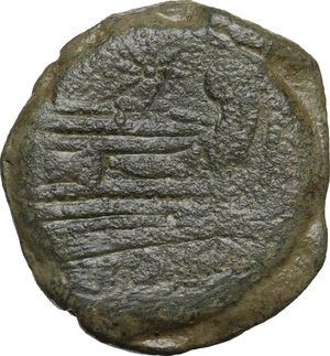 reverse: Anonymous, Star (first) series..  AE As, Rome, (169-158 BC)
