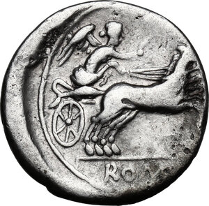 reverse: Anonymous. AR Denarius, circa 157-156 BC