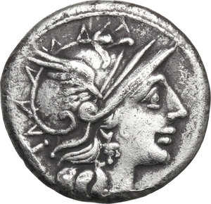 obverse: Spurius Afranius.. AR Denarius, 150 BC