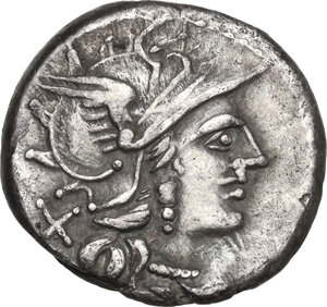 obverse: C. Renius. AR Denarius, 138 BC