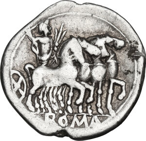reverse: M. Vargunteius. AR Denarius, 130 BC