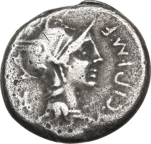 obverse: M. Cipius M. f.. AR Denarius, 115-114 BC