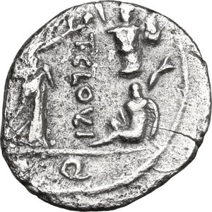 reverse: T. Cloelius. AR Quinarius, 98 BC